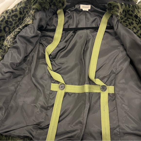 Zadig & Voltaire green leopard faux fur jacket - Picture 9 of 10